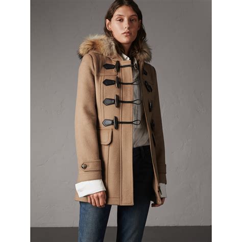 burberry duffle coat women's